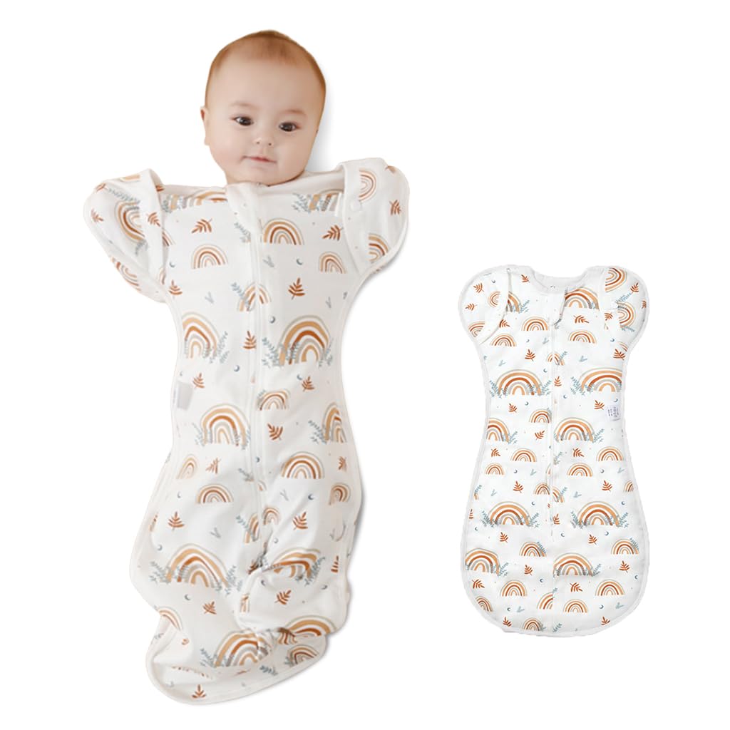 SNOWIE SOFT Baby Swaddles for Newborns, 100% Cotton Baby Swaddle Wrap for Newborns Arms Up Baby Sleeping Blanket Zipping Baby Sleeping Bag Newborn Sleep Sacks for Startle Reflex for Baby 0-6 Months SNOWIE SOFT Baby Swaddles for Newborns, 100% Cotton Baby Swaddle Wrap for Newborns Arms Up Baby Sleeping Blanket Zipping Baby Sleeping Bag Newborn Sleep Sacks for Startle Reflex for Baby 0-6 Months
